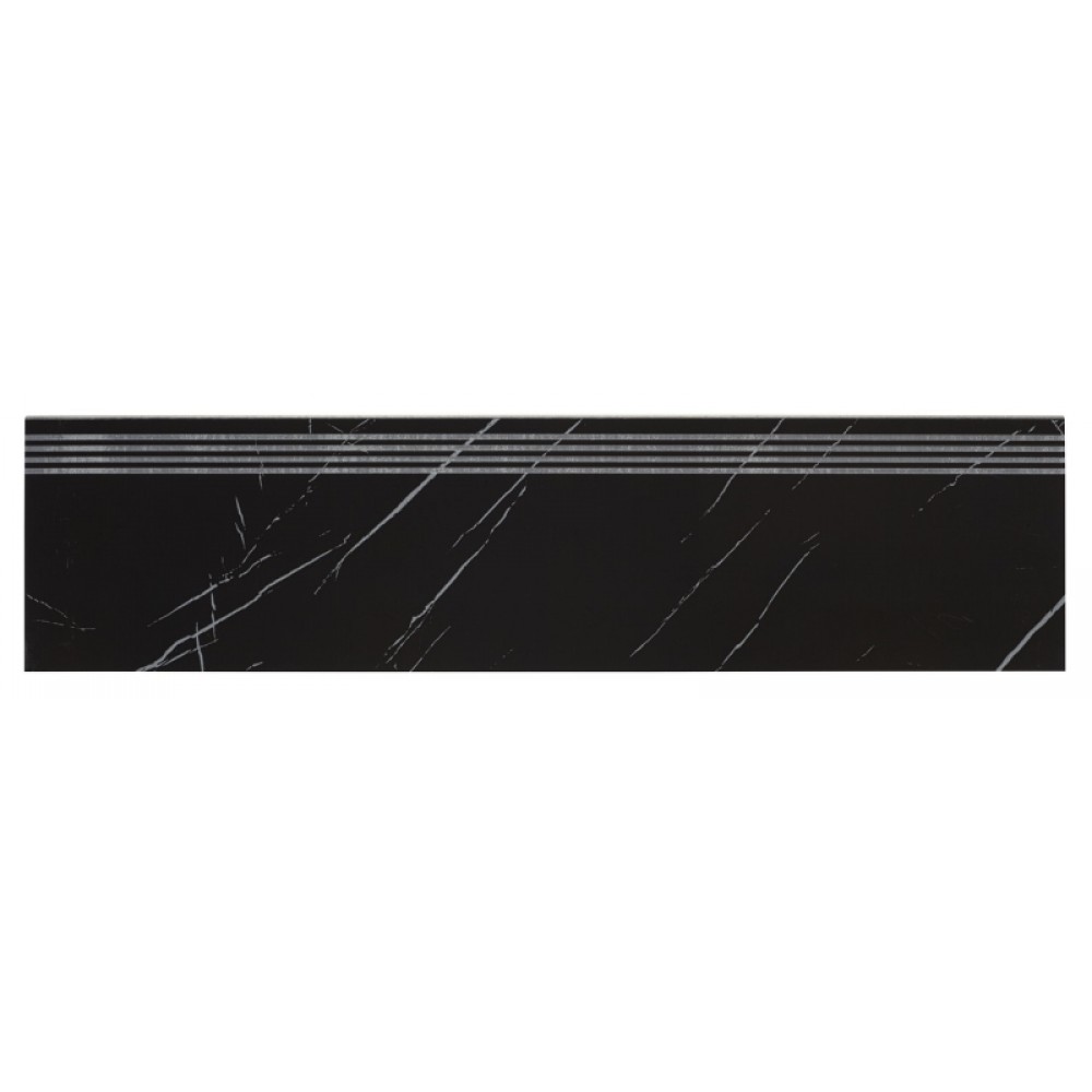 BLACK MARBLE ESCALIER 30X120 