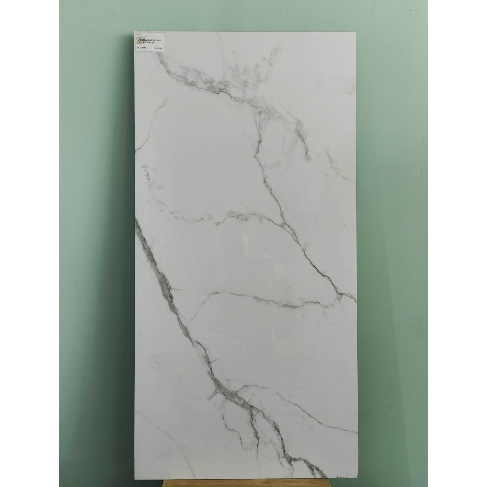 CARRARA LIGHT GLOSSY RECT 60X120 (1.44M²/BT)