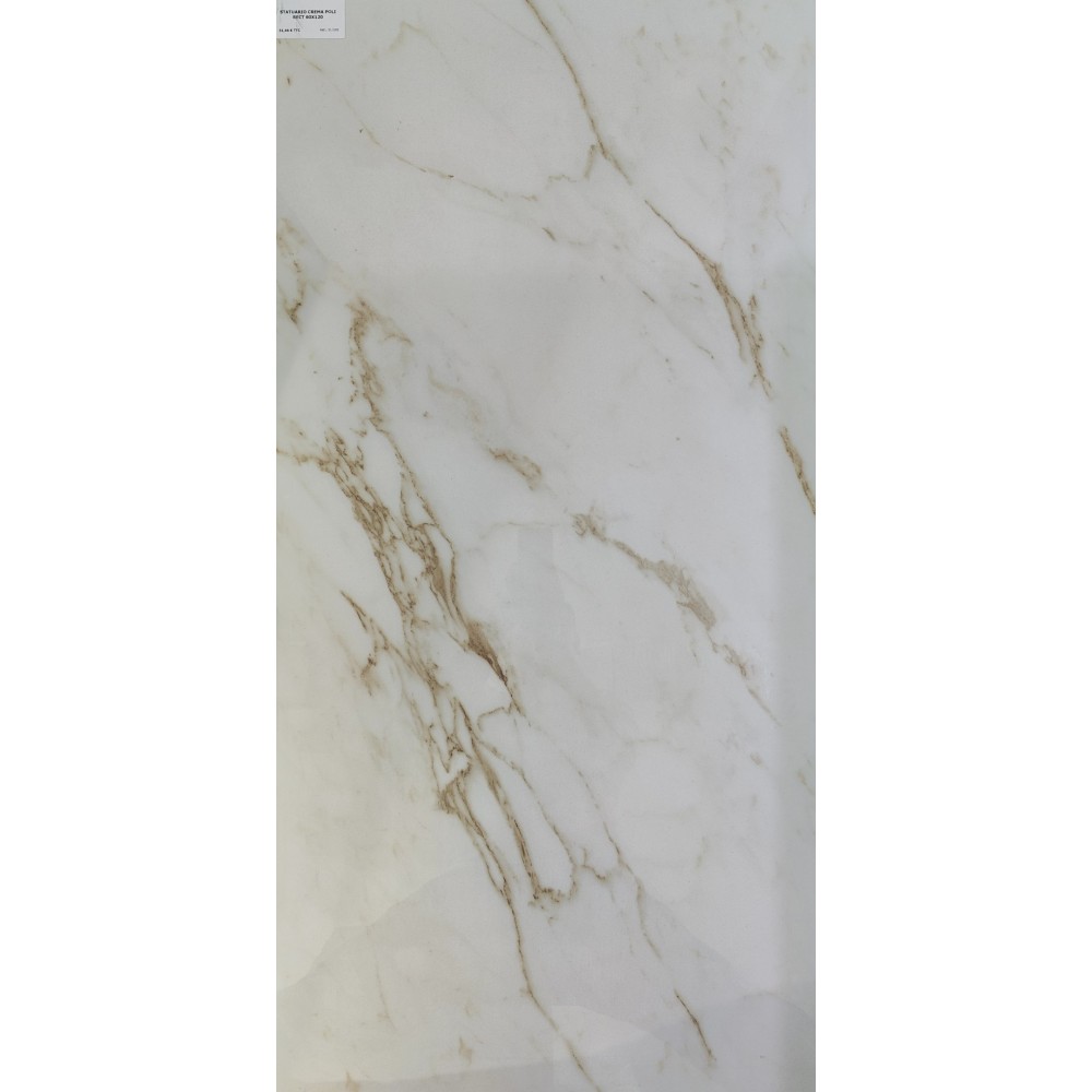 STATUARIO CREMA POLI RECT 60X120 (1.44M²/BT)