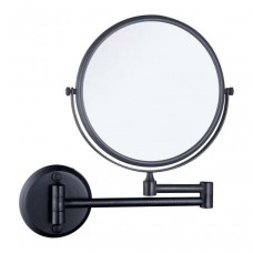Miroir make-up rond 3x grossissant noir