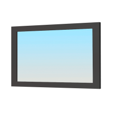 Miroir simple de salle de bain avec cadre gris 120×70 cm
