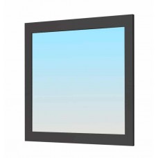 Miroir simple de salle de bain avec cadre gris 60×70 cm